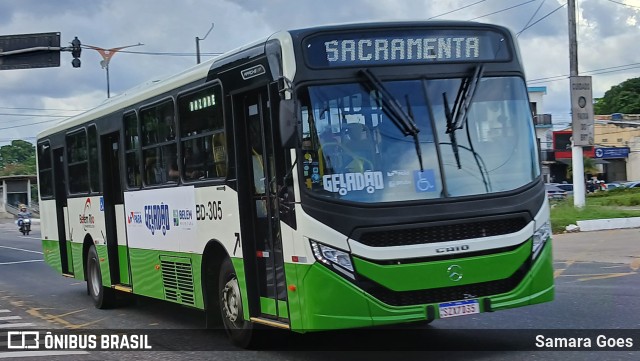 Belém Rio Transportes BD-305 na cidade de Belém, Pará, Brasil, por Samara Goes. Número da foto: #13095591.