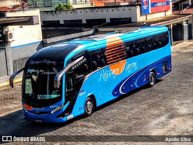 Empresa de Ônibus Pássaro Marron 5517 na cidade de Cruzeiro, São Paulo, Brasil, por Apollo Silva. Número da foto: #13094121.