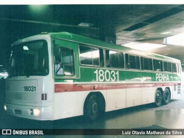 Empresa de Ônibus Nossa Senhora da Penha 18031 na cidade de Belo Horizonte, Minas Gerais, Brasil, por Luiz Otavio Matheus da Silva. Número da foto: #13093603.