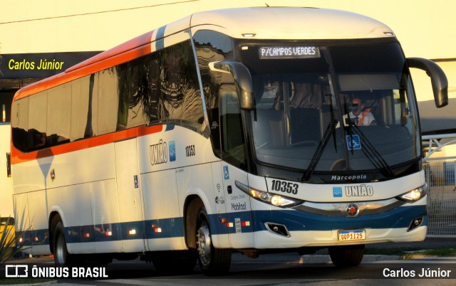 Expresso União 10353 na cidade de Goiânia, Goiás, Brasil, por Carlos Júnior. Número da foto: #13094875.