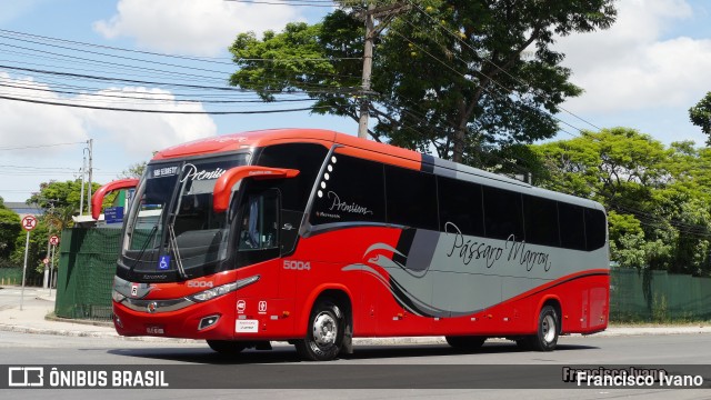 Empresa de Ônibus Pássaro Marron 5004 na cidade de São Paulo, São Paulo, Brasil, por Francisco Ivano. Número da foto: #13095286.