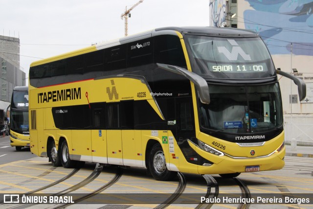 Viação Nova Itapemirim 40226 na cidade de Rio de Janeiro, Rio de Janeiro, Brasil, por Paulo Henrique Pereira Borges. Número da foto: #13095676.