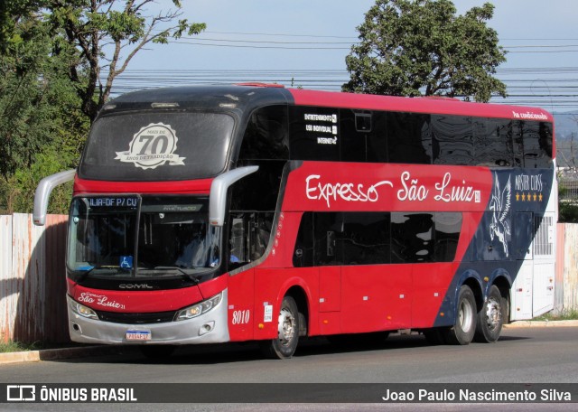 Expresso São Luiz 8010 na cidade de Brasília, Distrito Federal, Brasil, por Joao Paulo Nascimento Silva. Número da foto: #13094154.