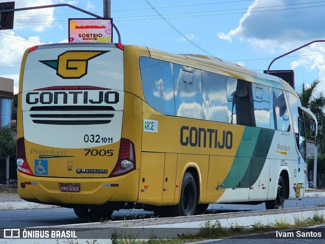 Empresa Gontijo de Transportes 7005 na cidade de Varjota, Ceará, Brasil, por Ivam Santos. Número da foto: #13095569.