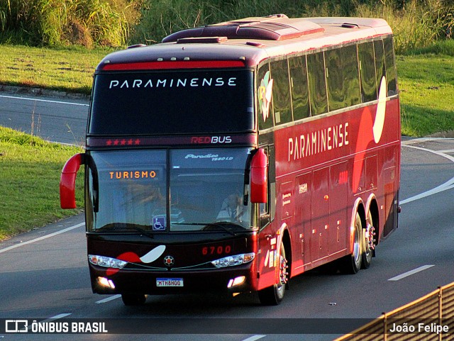 Viação Paraminense 6700 na cidade de Cachoeira Paulista, São Paulo, Brasil, por João Felipe. Número da foto: #13093701.