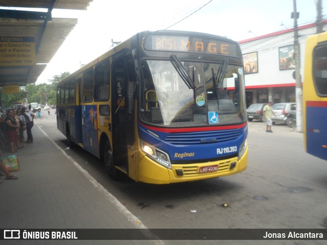 Auto Viação Reginas RJ 110.393 na cidade de Magé, Rio de Janeiro, Brasil, por Jonas Alcantara. Número da foto: #13120608.