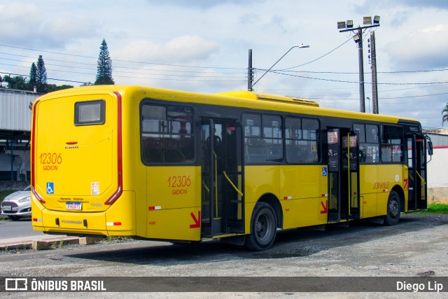 Gidion Transporte e Turismo 12306 na cidade de Joinville, Santa Catarina, Brasil, por Diego Lip. Número da foto: #13122533.