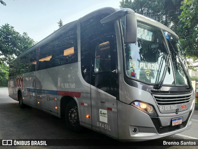 Auto Viação 1001 RJ 108.1160 na cidade de Rio de Janeiro, Rio de Janeiro, Brasil, por Brenno Santos. Número da foto: #13122781.