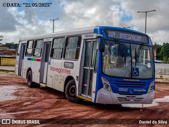 Consórcio Navegantes - 02 > Viação São Jorge > Transurb Transporte Urbano 02062 na cidade de João Pessoa, Paraíba, Brasil, por Daniel da Silva. Número da foto: #13120030.