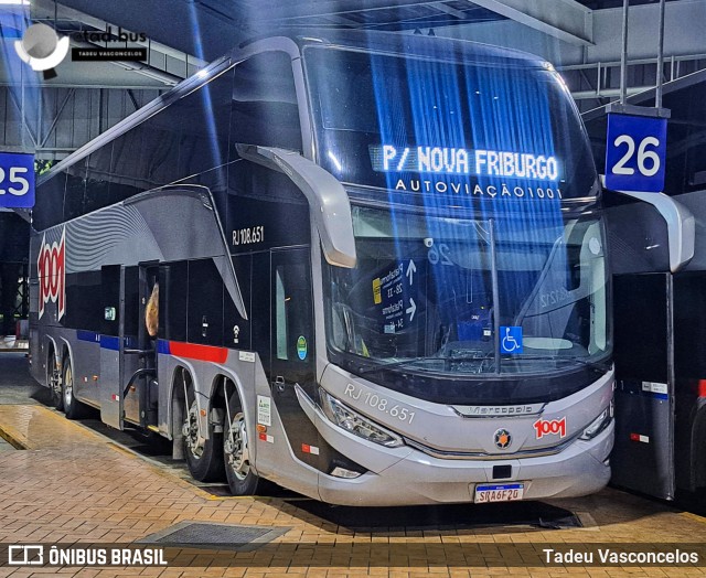 Auto Viação 1001 RJ 108.651 na cidade de Resende, Rio de Janeiro, Brasil, por Tadeu Vasconcelos. Número da foto: #13121512.