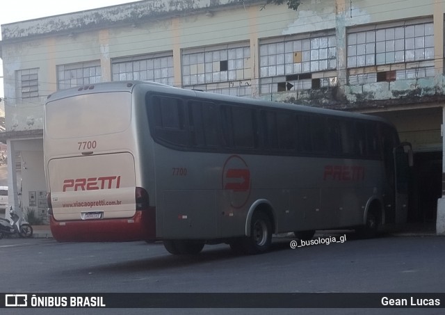 Viação Pretti 7700 na cidade de Ecoporanga, Espírito Santo, Brasil, por Gean Lucas. Número da foto: #13121248.