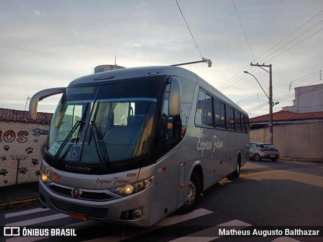 Nossa Senhora de Fátima Auto Ônibus 609 na cidade de Bragança Paulista, São Paulo, Brasil, por Matheus Augusto Balthazar. Número da foto: #13119749.