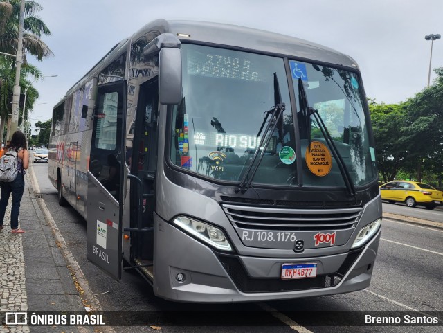 Auto Viação 1001 RJ 108.1176 na cidade de Rio de Janeiro, Rio de Janeiro, Brasil, por Brenno Santos. Número da foto: #13122790.