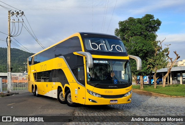 Brisa Ônibus 17203 na cidade de Juiz de Fora, Minas Gerais, Brasil, por Andre Santos de Moraes. Número da foto: #13121570.