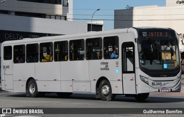 Transporte Coletivo Glória BL345 na cidade de Curitiba, Paraná, Brasil, por Guilherme Bomfim. Número da foto: #13122828.