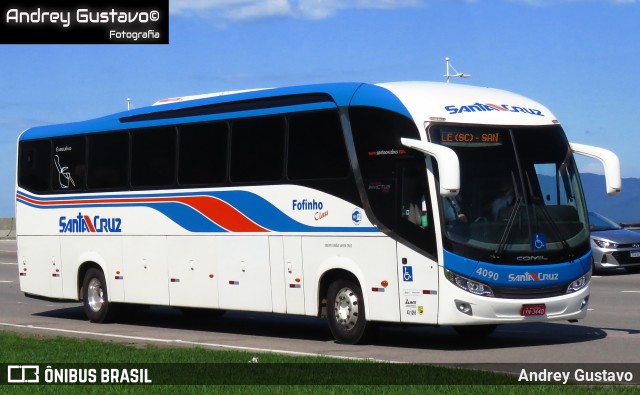VUSC - Viação União Santa Cruz 4090 na cidade de Florianópolis, Santa Catarina, Brasil, por Andrey Gustavo. Número da foto: #13122201.