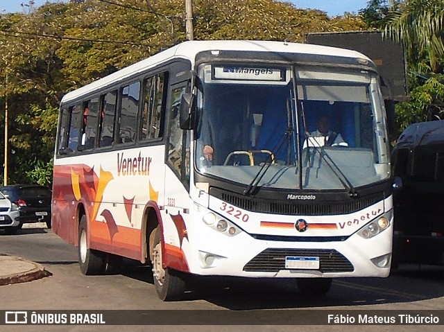 Venetur Turismo 3220 na cidade de Três Corações, Minas Gerais, Brasil, por Fábio Mateus Tibúrcio. Número da foto: #13120455.