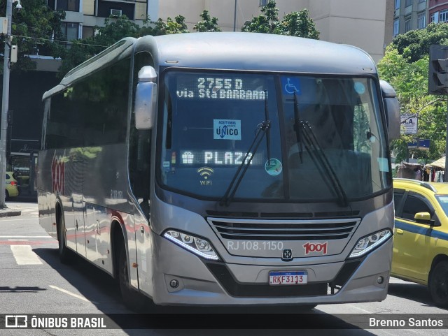 Auto Viação 1001 RJ 108.1150 na cidade de Rio de Janeiro, Rio de Janeiro, Brasil, por Brenno Santos. Número da foto: #13122764.