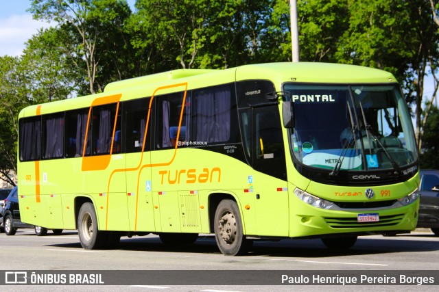 Tursan - Turismo Santo André 991 na cidade de Rio de Janeiro, Rio de Janeiro, Brasil, por Paulo Henrique Pereira Borges. Número da foto: #13121731.