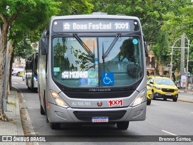 Auto Viação 1001 RJ 108.785 na cidade de Rio de Janeiro, Rio de Janeiro, Brasil, por Brenno Santos. Número da foto: #13121171.