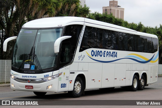 Viação Ouro e Prata 681 na cidade de Curitiba, Paraná, Brasil, por Weiller Alves. Número da foto: #13121465.