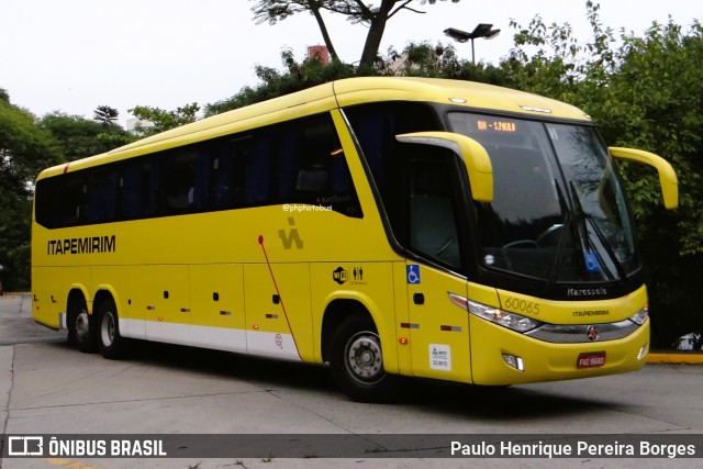Viação Itapemirim 60065 na cidade de São Paulo, São Paulo, Brasil, por Paulo Henrique Pereira Borges. Número da foto: #13121540.