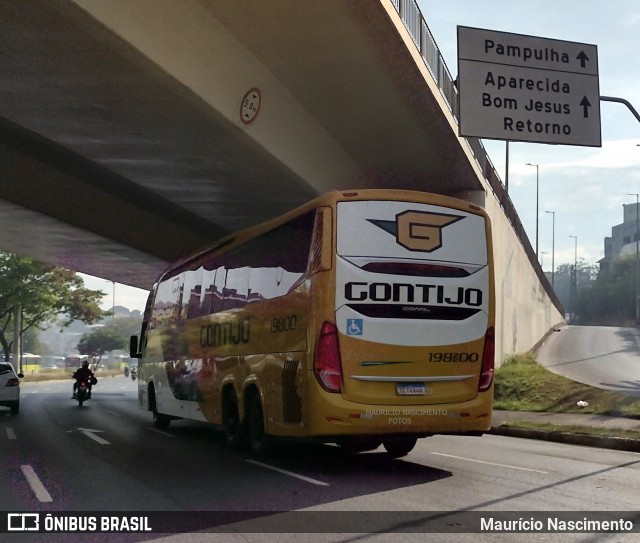 Empresa Gontijo de Transportes 19800 na cidade de Belo Horizonte, Minas Gerais, Brasil, por Maurício Nascimento. Número da foto: #13122335.