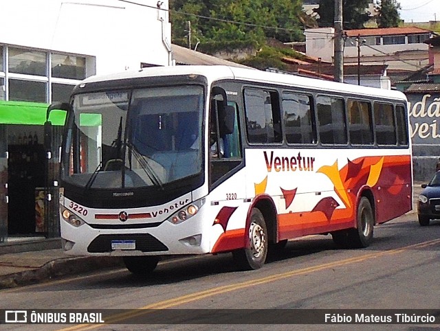 Venetur Turismo 3220 na cidade de Três Corações, Minas Gerais, Brasil, por Fábio Mateus Tibúrcio. Número da foto: #13119672.