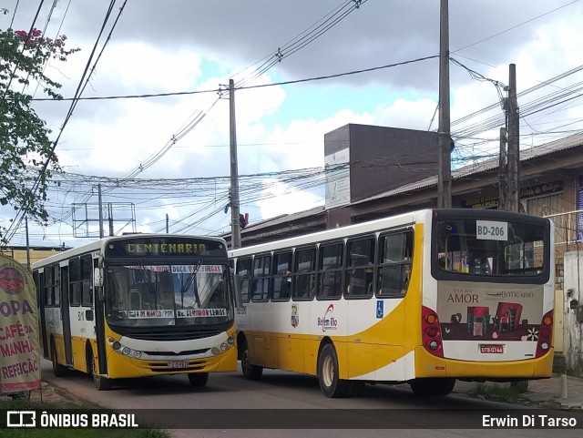 Belém Rio Transportes BD-110 na cidade de Belém, Pará, Brasil, por Erwin Di Tarso. Número da foto: #13121255.