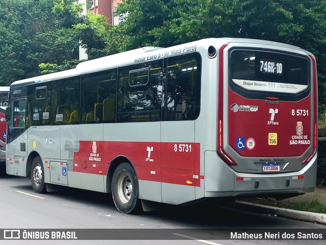Auto Viação Transcap >> Auto Bless Transportes 8 5731 na cidade de São Paulo, São Paulo, Brasil, por Matheus Neri dos Santos. Número da foto: #13120818.