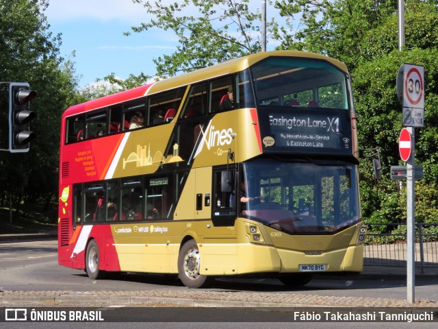 Go North East 6369 na cidade de Gateshead, Tyne and Wear, Inglaterra, por Fábio Takahashi Tanniguchi. Número da foto: #13121301.