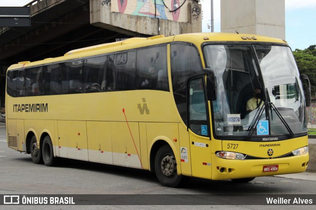 Viação Itapemirim 5727 na cidade de Rio de Janeiro, Rio de Janeiro, Brasil, por Weiller Alves. Número da foto: #13121588.
