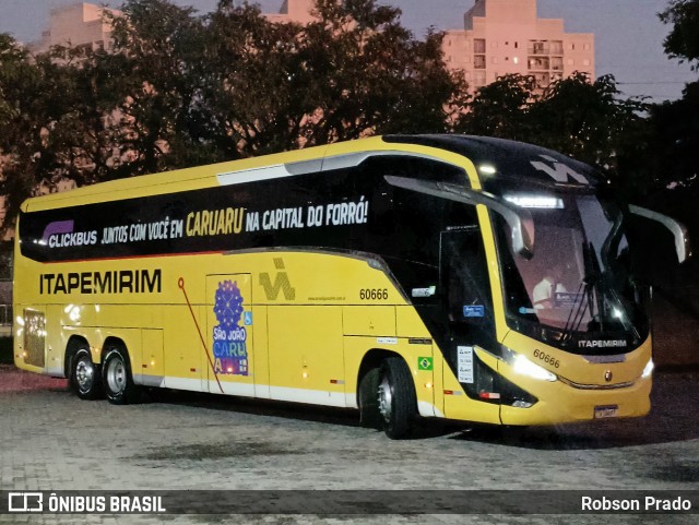 Viação Nova Itapemirim 60666 na cidade de São José dos Campos, São Paulo, Brasil, por Robson Prado. Número da foto: #13124138.