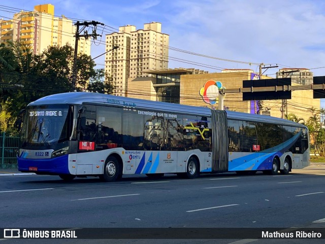 Next Mobilidade - ABC Sistema de Transporte 8322 na cidade de São Bernardo do Campo, São Paulo, Brasil, por Matheus Ribeiro. Número da foto: #13124857.