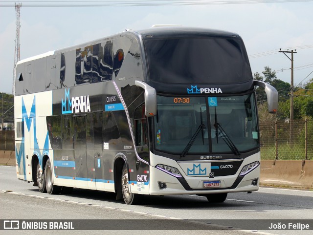 Empresa de Ônibus Nossa Senhora da Penha 64070 na cidade de Lorena, São Paulo, Brasil, por João Felipe. Número da foto: #13124816.