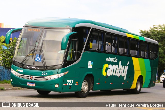 Auto Viação Cambuí 227 na cidade de São Paulo, São Paulo, Brasil, por Paulo Henrique Pereira Borges. Número da foto: #13125103.