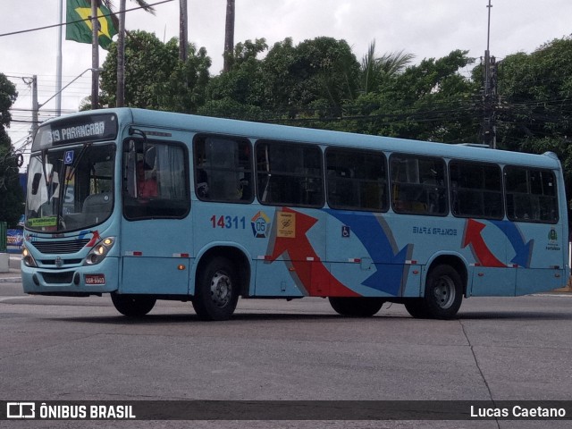 Viação Siará Grande 14311 na cidade de Fortaleza, Ceará, Brasil, por Lucas Caetano. Número da foto: #13123092.