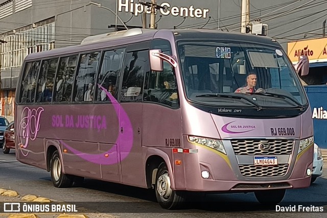 Sol da Justiça Turismo e Fretamento RJ 669.008 na cidade de Volta Redonda, Rio de Janeiro, Brasil, por David Freitas. Número da foto: #13123030.