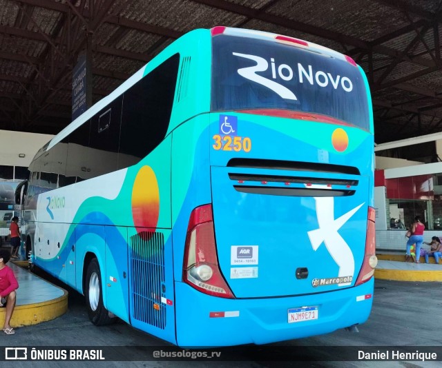 Rio Novo Transportes e Turismo 3250 na cidade de Goiânia, Goiás, Brasil, por Daniel Henrique. Número da foto: #13124183.
