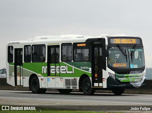 Transportes Mageli RJ 167.011 na cidade de Canas, São Paulo, Brasil, por João Felipe. Número da foto: #13124871.