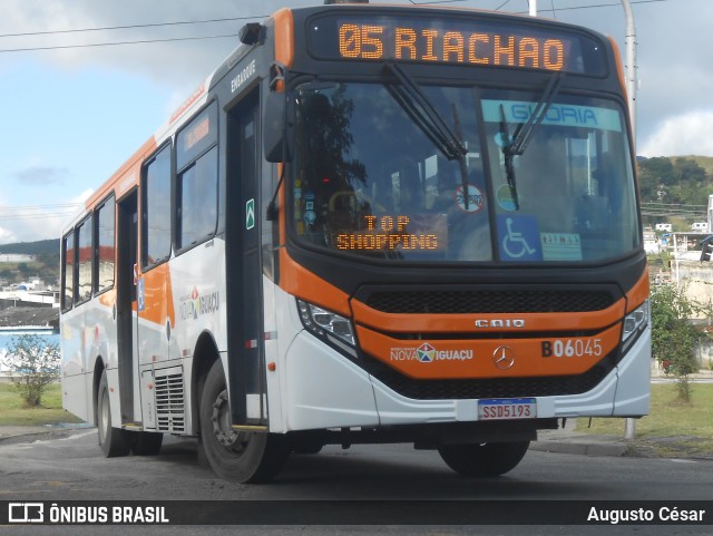 Expresso Nossa Senhora da Glória B06045 na cidade de Nova Iguaçu, Rio de Janeiro, Brasil, por Augusto César. Número da foto: #13124076.