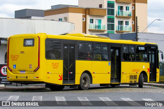 Gidion Transporte e Turismo 12402 na cidade de Joinville, Santa Catarina, Brasil, por Diego Lip. Número da foto: #13123592.