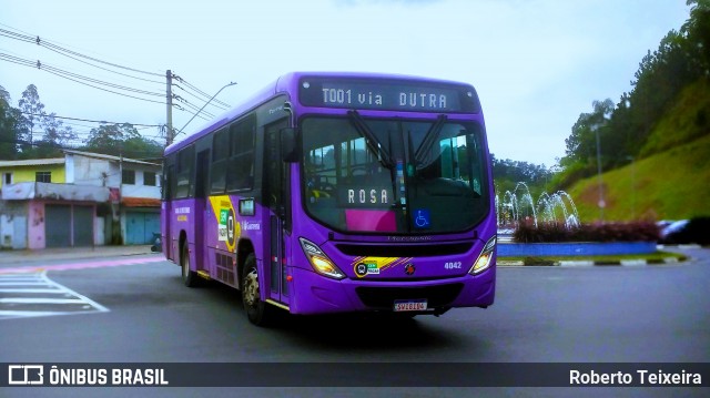 ATT - Alto Tietê Transportes 4042 na cidade de Guararema, São Paulo, Brasil, por Roberto Teixeira. Número da foto: #13124412.
