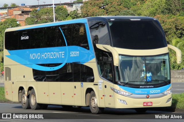 Viação Novo Horizonte 520311 na cidade de Salvador, Bahia, Brasil, por Weiller Alves. Número da foto: #13124637.