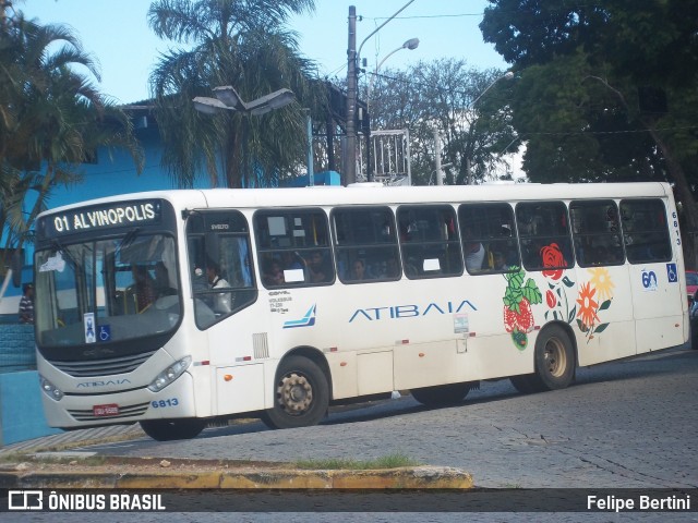 Viação Atibaia São Paulo 6813 na cidade de Atibaia, São Paulo, Brasil, por Felipe Bertini. Número da foto: #13122955.