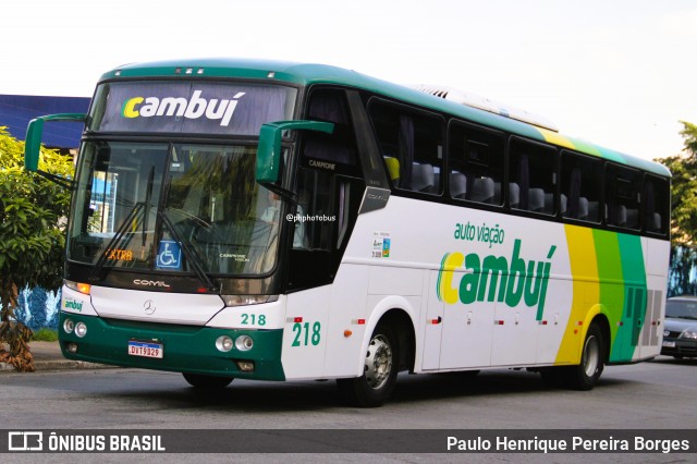 Auto Viação Cambuí 218 na cidade de São Paulo, São Paulo, Brasil, por Paulo Henrique Pereira Borges. Número da foto: #13125095.