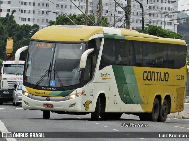 Empresa Gontijo de Transportes 19230 na cidade de Juiz de Fora, Minas Gerais, Brasil, por Luiz Krolman. Número da foto: #13124108.