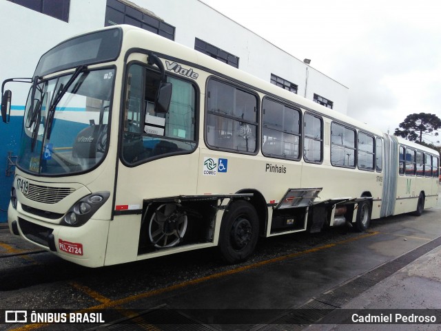 Expresso Azul 17419 na cidade de Pinhais, Paraná, Brasil, por Cadmiel Pedroso. Número da foto: #13122960.