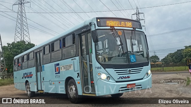 SOUL - Sociedade de Ônibus União Ltda. 7186 na cidade de Alvorada, Rio Grande do Sul, Brasil, por Elizeu Oliveira. Número da foto: #13128171.