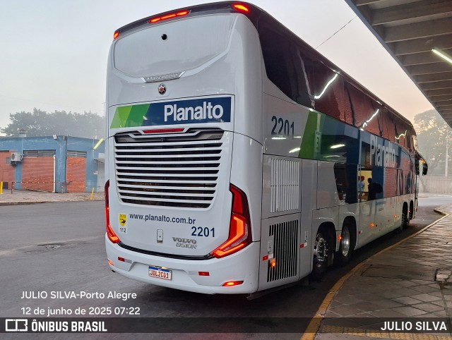 Planalto Transportes 2201 na cidade de Porto Alegre, Rio Grande do Sul, Brasil, por JULIO SILVA. Número da foto: #13126023.